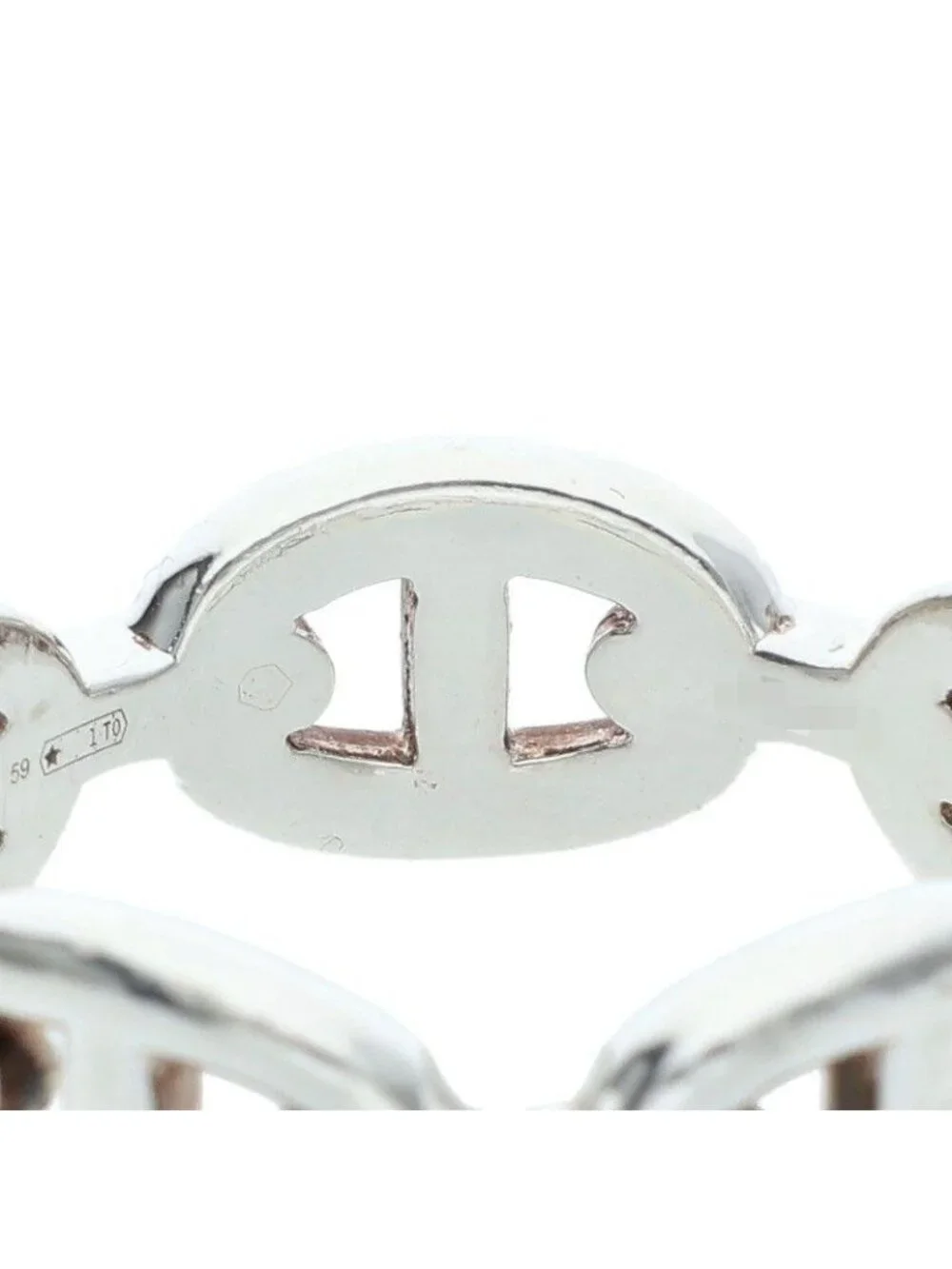 Hermes Chaine D'ancre Enchainee PM Silver Ring